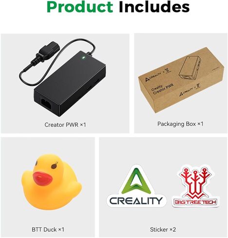 Creality Official Creator PWR Smart Power Supply، 100-240VAC، حماية فورية للطاقة، واي فاي، اتصال من النوع C، لطابعات Creality Hi/K1 Series/K2 Series/Ender-3 V3 إلخ. in Kuwait