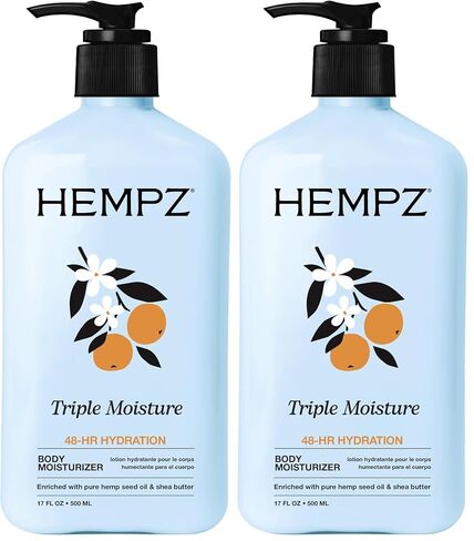 HEMPZ Body Lotion Triple Moisture - Grapefruit & Sparkling Peach Daily Moisturizing Cream, Shea Butter Body Moisturizer Skin Care Products - Large in Saudi Arabia