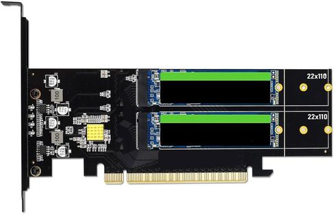 ordinarYone PCIe4.0 to NVMe Expansion Card Supporting 4Port HDDs Slots RAIDs 0 1 5 and 10 and Aluminum Heat Sink for Stable Storage in Kuwait