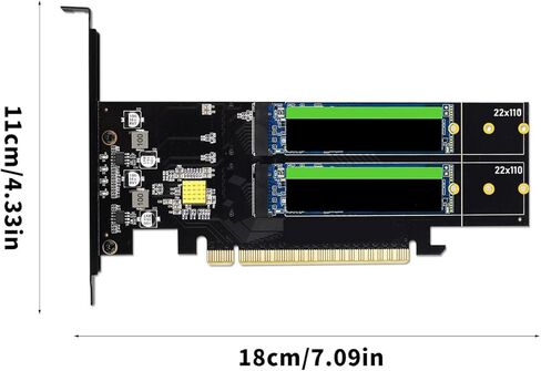 ordinarYone PCIe4.0 to NVMe Expansion Card Supporting 4Port HDDs Slots RAIDs 0 1 5 and 10 and Aluminum Heat Sink for Stable Storage in Kuwait