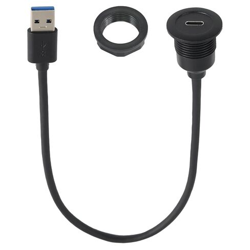 PENGLIN USB3.0 Male to USB-C Female Converter Adapter, USB-A to Type C Extension Cable Support Data Transfering and Charging for Car Dashboard Desktop(12 Inch) in Kuwait