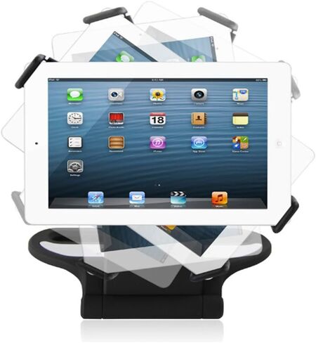 Universal Stand Holder 360 Swivel Rotating Tablet Stand Adjustable Mount Holder Fit for 7 "-10" Device - Black in Kuwait