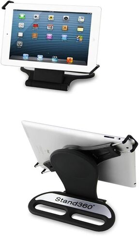 Universal Stand Holder 360 Swivel Rotating Tablet Stand Adjustable Mount Holder Fit for 7 "-10" Device - Black in Kuwait
