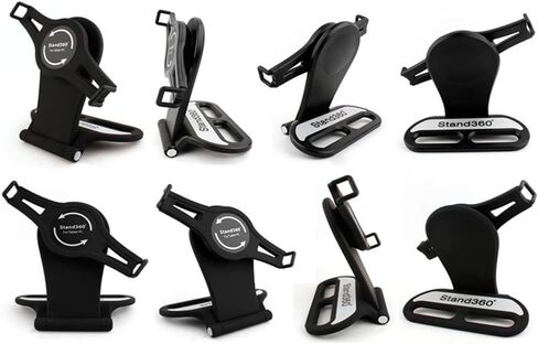 Universal Stand Holder 360 Swivel Rotating Tablet Stand Adjustable Mount Holder Fit for 7 "-10" Device - Black in Kuwait