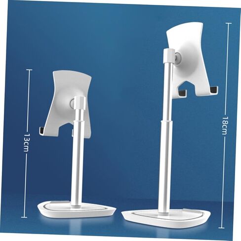 Universal Metal Retractable Phone Holder for Desk Adjustable Lazy Stand for Smartphones and Tablets Compact Design Black in Kuwait
