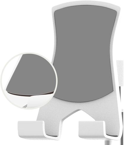 Universal Metal Retractable Phone Holder for Desk Adjustable Lazy Stand for Smartphones and Tablets Compact Design Black in Kuwait