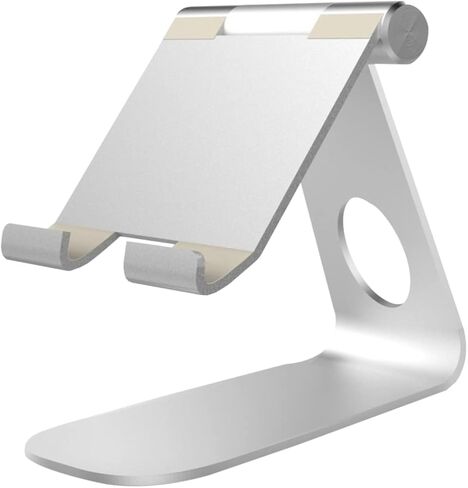 SHOWERORO Adjustable Aluminum Tablet Stand Holder for Tablets Multi Angle Viewing Slip Pad Lightweight Durable Design Compatible with Devices in Kuwait