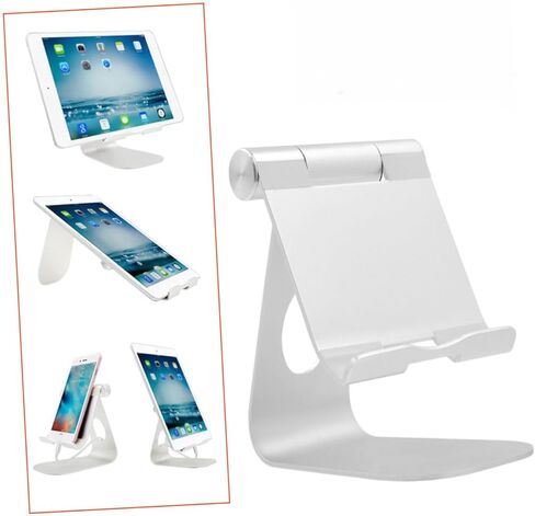 SHOWERORO Adjustable Aluminum Tablet Stand Holder for Tablets Multi Angle Viewing Slip Pad Lightweight Durable Design Compatible with Devices in Kuwait