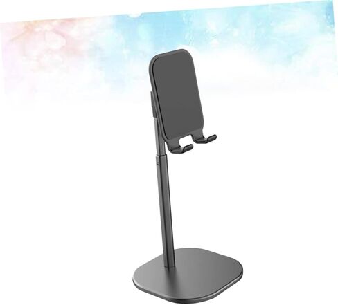 Housoutil Portable Lazy Phone Bracket Desktop Tablet Clip Phone Holder Stand for Smartphone Flat Base in Kuwait