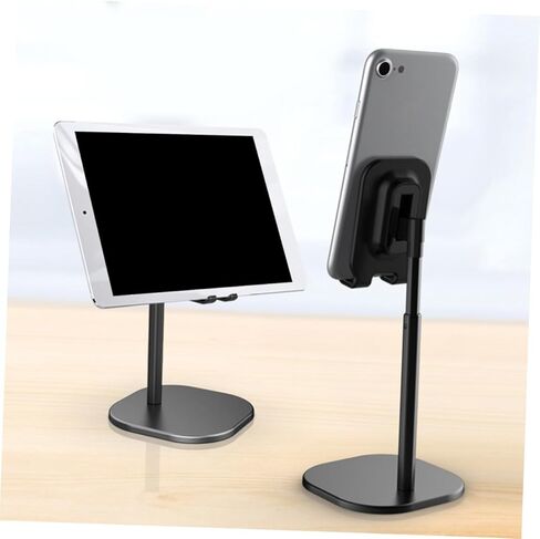 Housoutil Portable Lazy Phone Bracket Desktop Tablet Clip Phone Holder Stand for Smartphone Flat Base in Kuwait