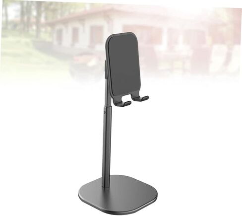 Housoutil Portable Lazy Phone Bracket Desktop Tablet Clip Phone Holder Stand for Smartphone Flat Base in Kuwait