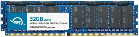 OWC 64GB DDR5 4800 PC5-38400 CL40 2Rx4 288-pin 1.1V ECC Registered RDIMM Memory RAM Module Upgrade Compatible with ThinkSystem SD650 V3 SD650-I V3 SD665 V3 SD665-N V3 SR630 V3 in Kuwait
