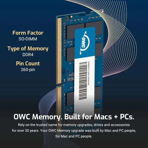 OWC 16GB بديل لـ Crucial CT16G4SFRA32A - DDR4 3200MHz PC4-25600 CL22 1Rx8 260-pin 1.2V Non-ECC SODIMM in Kuwait
