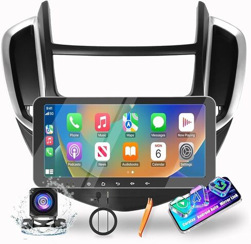 for Chevrolet Trax 2013-2016 Car CarPlay Android Auto Navigation Stereo GPS Radio Reverse Camera Display 10.33" QLED Touchscreen Headunit Tablet Pad Media Player, if Applicable Octa Core 6G+128G in Kuwait