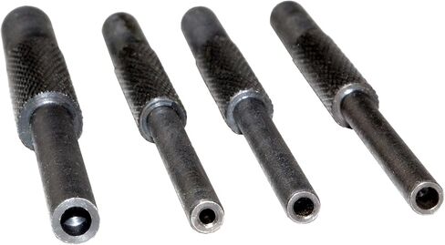 Sniper Steel Pin Starter Hollow Punch Set 4pc 1/16" 5/64" 3/32" 1/8, Non-Slip Starter Roll Pin Punch Set for Gunsmithing/Watch/Bike Repairing in Kuwait