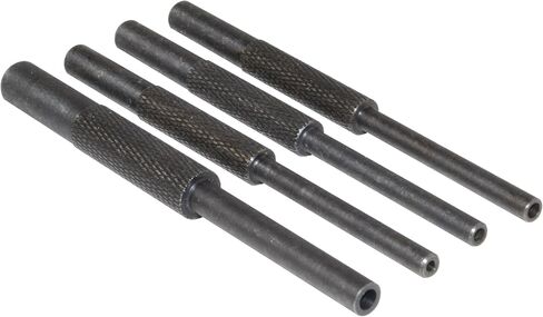 Sniper Steel Pin Starter Hollow Punch Set 4pc 1/16" 5/64" 3/32" 1/8, Non-Slip Starter Roll Pin Punch Set for Gunsmithing/Watch/Bike Repairing in Kuwait