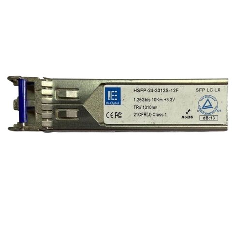 وحدة الألياف البصرية 10 كم ألياف أحادية الوضع 1310 نانومتر 1.25 جيجا SFP HSFP243312S12F in Kuwait