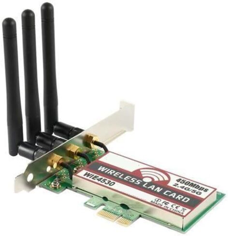 SUNGOOYUE Dual Band 2.4G 5G WiFi PCIe Network Adapter for PC, with Anti Burning Motherboard and Function, Compatible with CPU (As Shown) in Kuwait