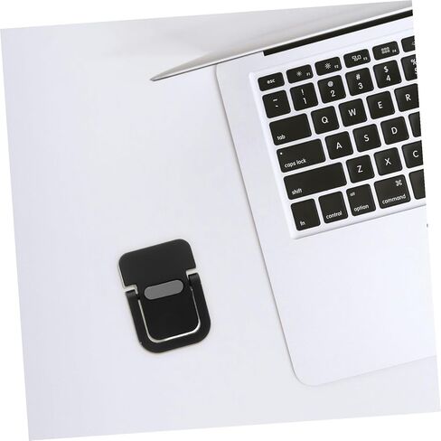 balacoo Portable Invisible Laptop Stand Cooling Pad and Keyboard Holder, Mini Abs Laptop Riser Feet for Desk Use, 4pcs Black Notebook Foot Stand for Travel and Office in Kuwait