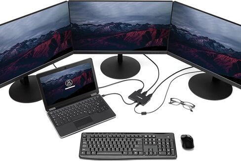 StarTech.com محول شاشات متعددة 3 منافذ، Mini DisplayPort إلى HDMI MST Hub، 3X 1080p، مقسم فيديو لوضع سطح المكتب الممتد، Windows - 3 منافذ Mini DisplayPort إلى HDMI متعدد الشاشات in Kuwait