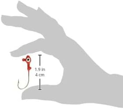 Arkie Lures MSHP-18-6-100 Saltwater Jig Heads- #6 Red- 1/8 oz- 100 Pack in Kuwait