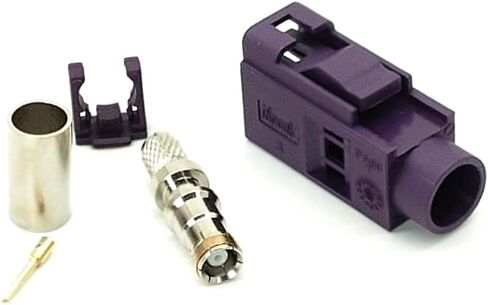 4Pcs Fakra Connector Female D Crimp Solder Connector for RG58 LMR-195 RG400 RG142 Cable in Kuwait