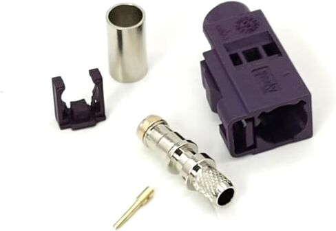 4Pcs Fakra Connector Female D Crimp Solder Connector for RG58 LMR-195 RG400 RG142 Cable in Kuwait