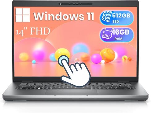 Dell Latitude 5431 14.0" Touchscreen Laptop Computer | Intel Core i5-1240P 12 Cores - 512GB SSD - 16GB RAM - Thunderbolt4, 1920x1080 FHD Windows 11 Pro (Renewed) in Kuwait