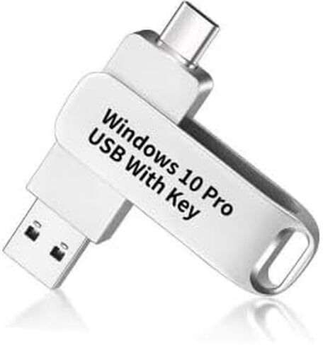 Bootable USB C Flash Drive for Windows 10 Pro USB with Key, Recover, Restore, Repair Boot Disc. Fix Desktop & Laptop. in Kuwait
