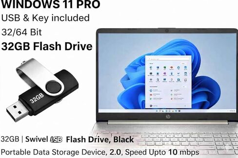 Bootable USB A Installer for Compatible with Windows 11 Pro, Activation Key Included – Recover, Restore, Repair Boot Disc for Desktop & Laptop in Kuwait