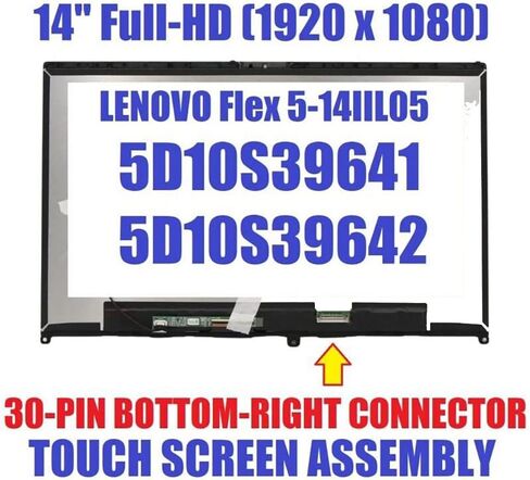 Replacement LCD LED Touch Screen Digitizer Display Assembly for Lenovo Flex 5-14IIL05 Ideapad 5 14ARE05 5D10S39641 5D10S39642 in Kuwait