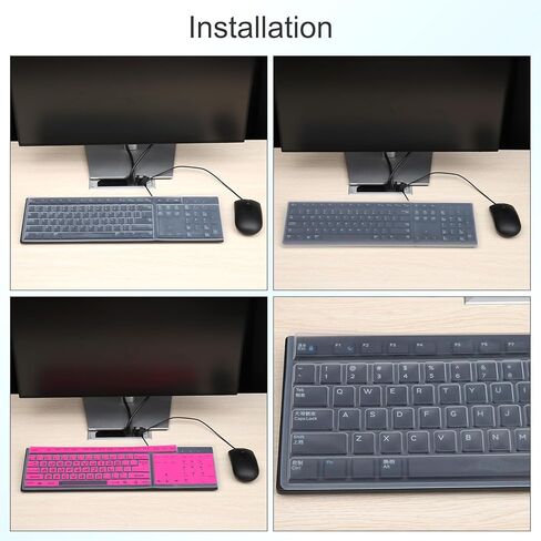 Universal Silicone Keyboard Protector Skin for 13.3"-14" Laptop Notebook 12.5 x 5.2 Inch Yellow Ultra Thin Keyboard Cover Keyboard Protective Film 3Pcs in Kuwait