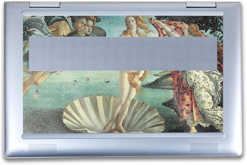 Glossy Glitter Laptop Skin Compatible with HP Envy x360 14" (2023) - Birth of Venus - Premium 3M Vinyl Protective Wrap Decal Cover - Easy to Apply | Crafted in The USA by MightySkins in Kuwait