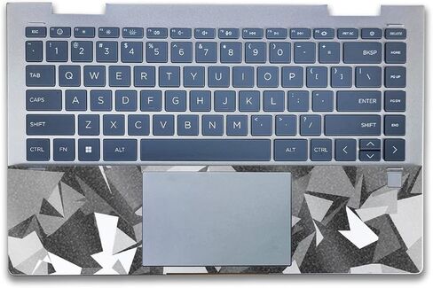 Glossy Glitter Laptop Skin Compatible with HP Envy x360 14" (2023) - Mono Camo - Premium 3M Vinyl Protective Wrap Decal Cover - Easy to Apply | Crafted in The USA by MightySkins in Kuwait