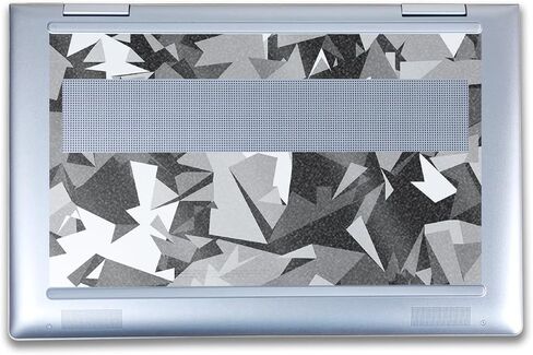 Glossy Glitter Laptop Skin Compatible with HP Envy x360 14" (2023) - Mono Camo - Premium 3M Vinyl Protective Wrap Decal Cover - Easy to Apply | Crafted in The USA by MightySkins in Kuwait