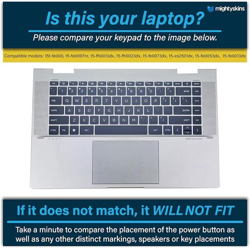 Laptop Skin Compatible with HP Envy x360 15.6" (2023) - Purple Diamond Plate - Premium 3M Vinyl Protective Wrap Decal Cover - Easy to Apply | Crafted in The USA by MightySkins in Kuwait