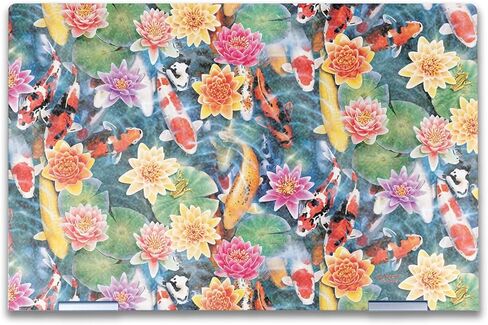 Glossy Glitter Laptop Skin Compatible with HP Envy x360 14" (2023) - Koi Pond - Premium 3M Vinyl Protective Wrap Decal Cover - Easy to Apply | Crafted in The USA by MightySkins in Kuwait