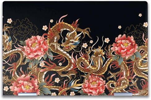 Laptop Skin Compatible with HP Envy x360 14" (2023) - Stitch Dragons - Premium 3M Vinyl Protective Wrap Decal Cover - Easy to Apply | Crafted in The USA by MightySkins in Kuwait