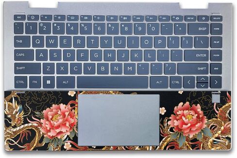 Laptop Skin Compatible with HP Envy x360 14" (2023) - Stitch Dragons - Premium 3M Vinyl Protective Wrap Decal Cover - Easy to Apply | Crafted in The USA by MightySkins in Kuwait