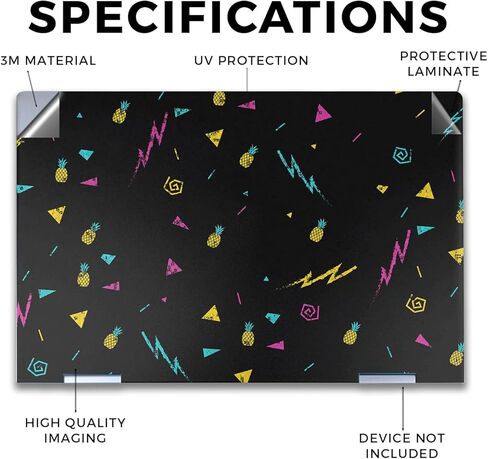 غلاف الكمبيوتر المحمول متوافق مع HP Envy x360 14 بوصة (2023) - الأناناس السحري - غطاء لاصق واقٍ من الفينيل الفاخر 3M - سهل الاستخدام | صُنع في الولايات المتحدة الأمريكية بواسطة MightySkins in Kuwait