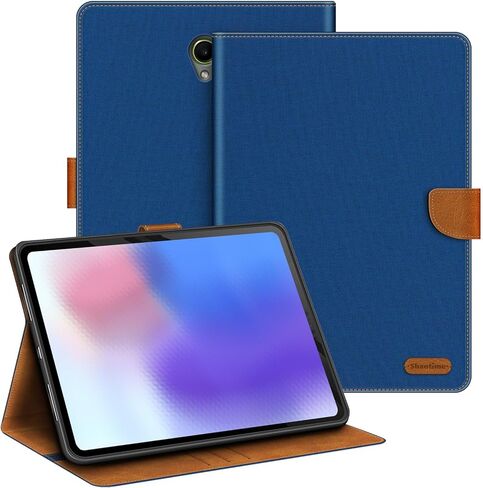 Leather Case Compatible with Samsung Galaxy Tab Active 3 8.0 2020 Protective Cover with Inner TPU Silicone Shell, Built-in Stand and Rugged Drop-Proof(Gray) in Saudi Arabia
