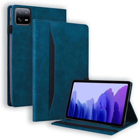 حافظة متوافقة مع Xiaomi Pad 8/Pad 8 Pro 11.2 بوصة 2025/Pad 7/Pad 7 Pro 11.2 بوصة 2024، حافظة فوليو من جلد البولي يوريثان متعددة الزوايا مع فتحة للبطاقة وشريط تثبيت (أخضر) in Kuwait
