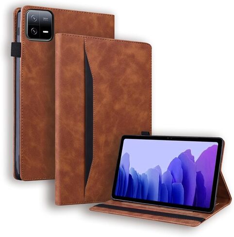 حافظة متوافقة مع Xiaomi Pad 8/Pad 8 Pro 11.2 بوصة 2025/Pad 7/Pad 7 Pro 11.2 بوصة 2024، حافظة فوليو من جلد البولي يوريثان متعددة الزوايا مع فتحة للبطاقة وشريط تثبيت (أخضر) in Kuwait