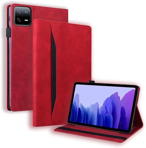 حافظة متوافقة مع Xiaomi Pad 8/Pad 8 Pro 11.2 بوصة 2025/Pad 7/Pad 7 Pro 11.2 بوصة 2024، حافظة فوليو من جلد البولي يوريثان متعددة الزوايا مع فتحة للبطاقة وشريط تثبيت (أخضر) in Kuwait
