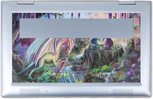 Laptop Skin Compatible with HP Envy x360 15.6" (2023) - Dragon Paradise - Premium 3M Vinyl Protective Wrap Decal Cover - Easy to Apply | Crafted in The USA by MightySkins in Kuwait