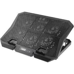 Operitacx Laptop Cooling Pad 15.6-inch Silent Cooling Stand with Adjustable Speed Fans and Blue LED for Gaming and Office Laptops in Kuwait
