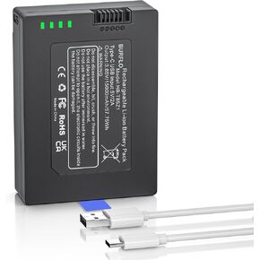 بطارية Burflo القابلة لإعادة الشحن لـ Eufy FamiLock S3 Max، S3 Smart Lock، 3.85V 15000mAh - بديل لقفل Fami T85Z1، طاقة طويلة الأمد لقفل العائلة الذكي لأمن الفيديو in Kuwait