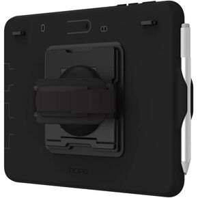 حافظة Incipio Capture متينة لجهاز Microsoft Surface Go 2 / Go - حافظة قوية للغاية معتمدة من Microsoft [حزام اليد؛ وظيفة الحامل؛ حامل القلم السطحي] - MRSF-125-BLK in Kuwait