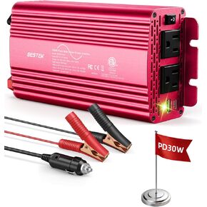 BESTEK [PD 30W&QC 3.0 18W شاحن USB] 150W محول طاقة السيارة، DC 12V إلى 110V AC محول الكمبيوتر المحمول شاحن سيارة منفذ محول للسيارة in Kuwait