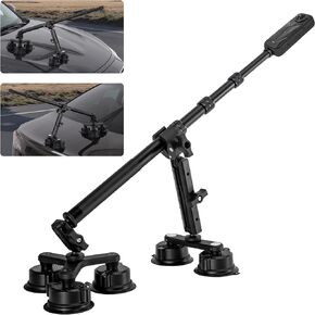 Suction Cup Car Mount for Insta360, for GoPro, Action Camera Car Mount Kit for Insta 360/Go Pro Accessories, Outside Windshield Camera Holder with 9.25 inch Selfie Stick, Triple Suction Cup Base in Saudi Arabia